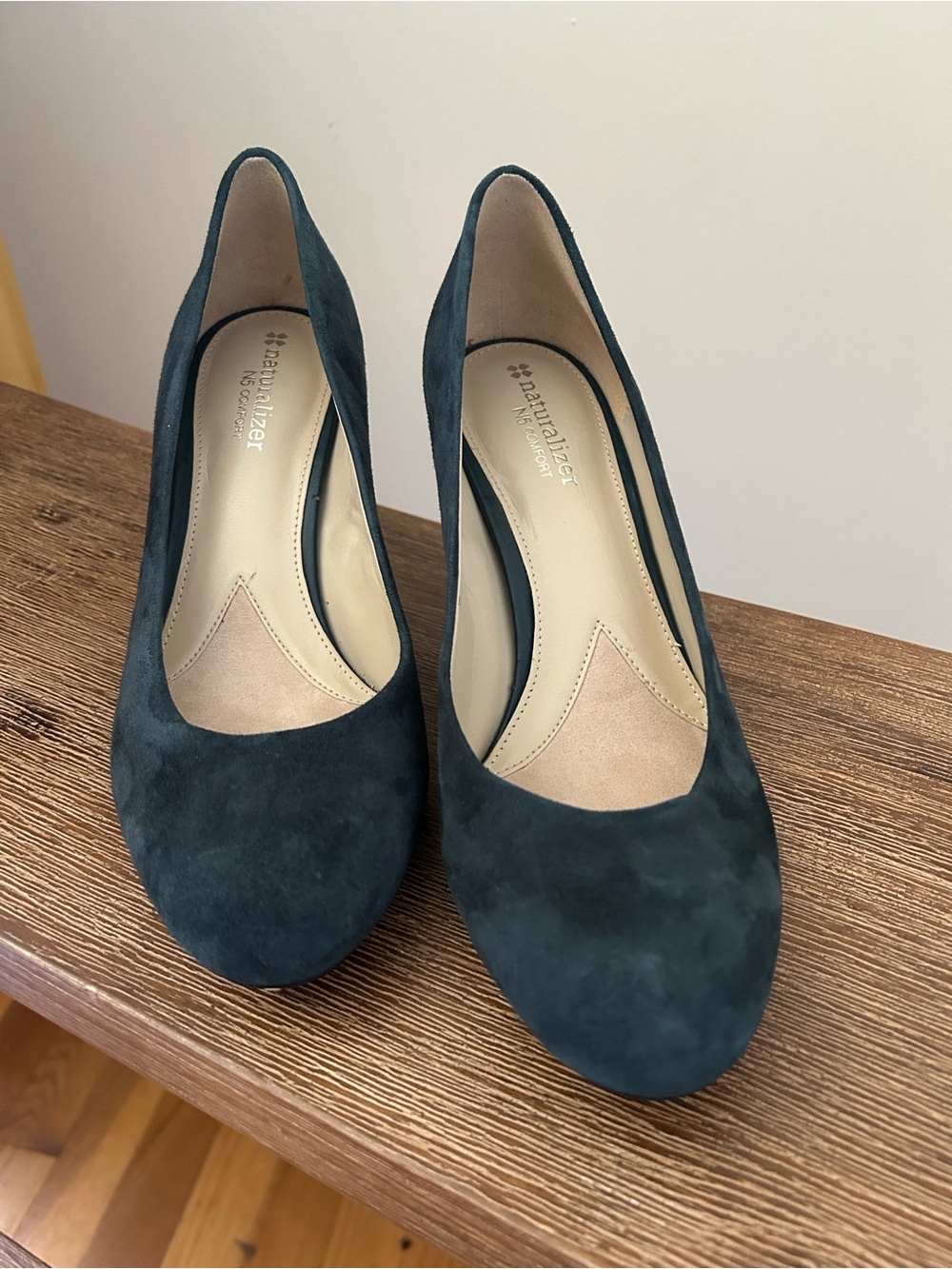 Naturalizer N5 Dark Teal Suede Pump - Women's 8.5 Genuine Leather